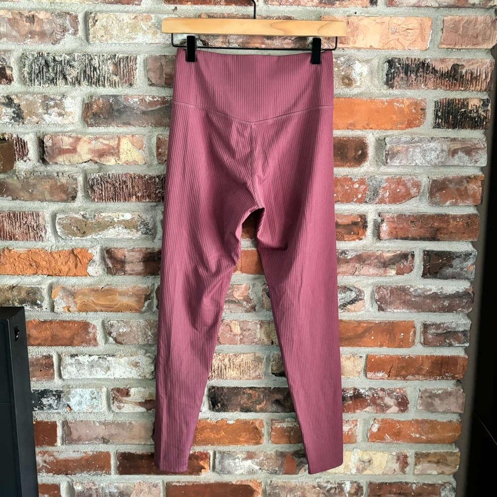 Girlfriend Collective Rib High Rise Leggings, S - Picture 4 of 6